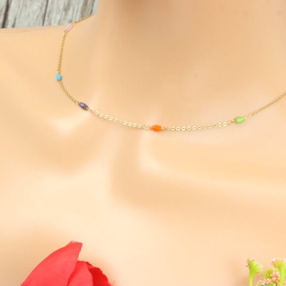 Minimalist Necklace Chain, Elegant Jewelry for Women & Girls | MLCRC1948 - Picture 9 of 10